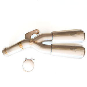 Unit Garage BMW R9T Titanium Double Low Level Exhaust Pipe - Pier City Custom BMW R9T