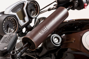 Unit Garage BMW R9T Handlebar Leather Pad Brown - Pier City Custom BMW R9T