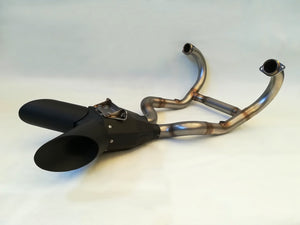 G&G Bike BMW R9T Low Box Full DeCat Exhaust System - 2021+ Models